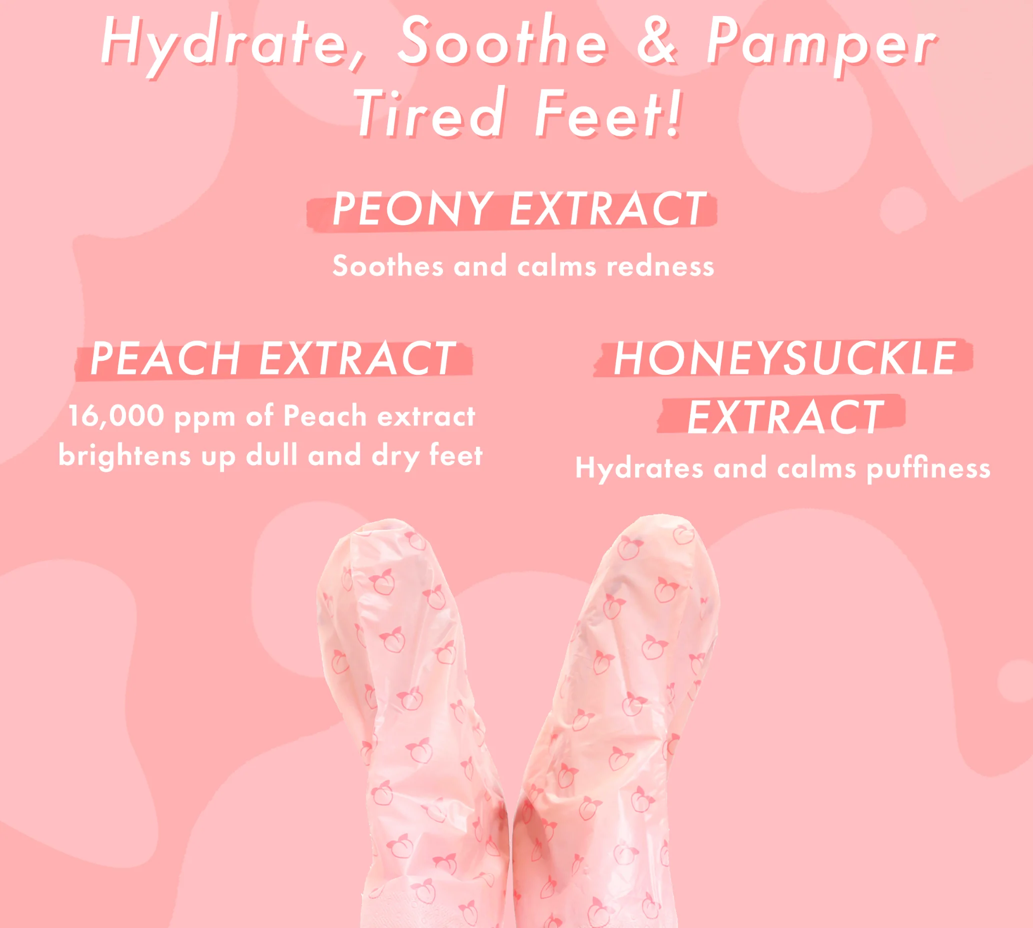 I'm Lovely Peach Foot Mask - Image 6