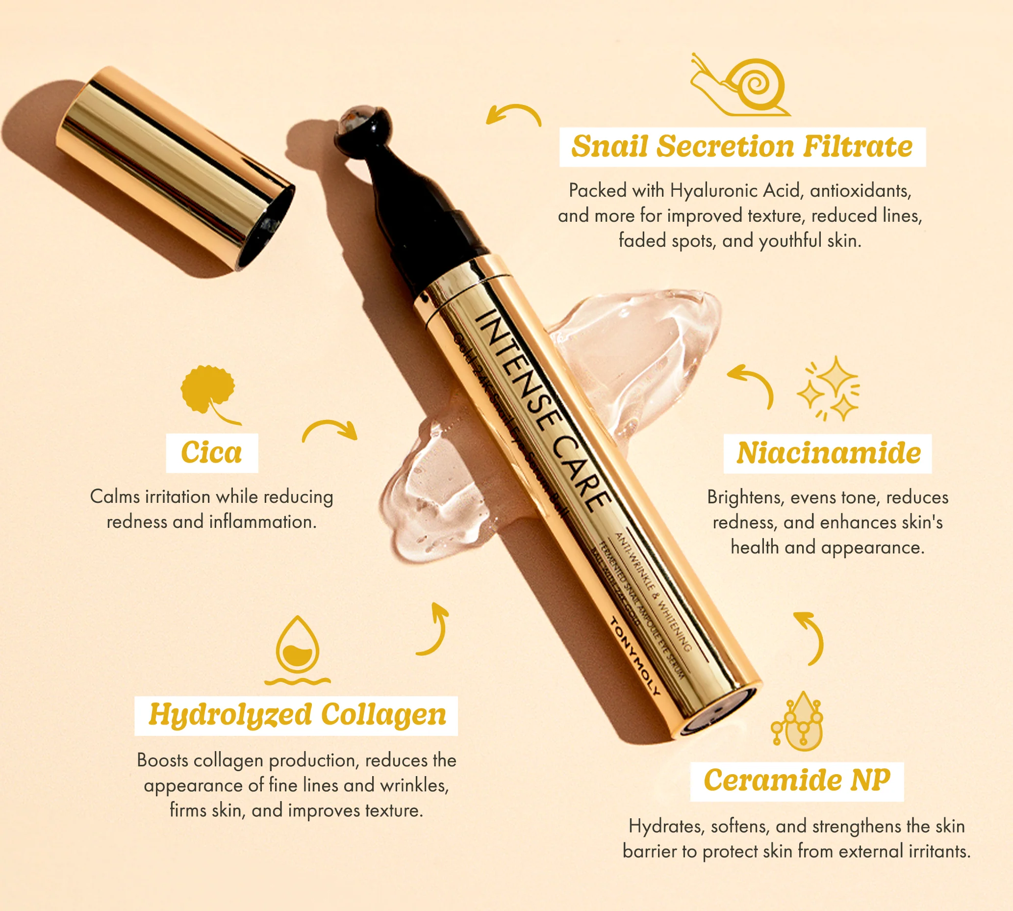Intense Care Gold 24K Snail Eye Serum - Image 4