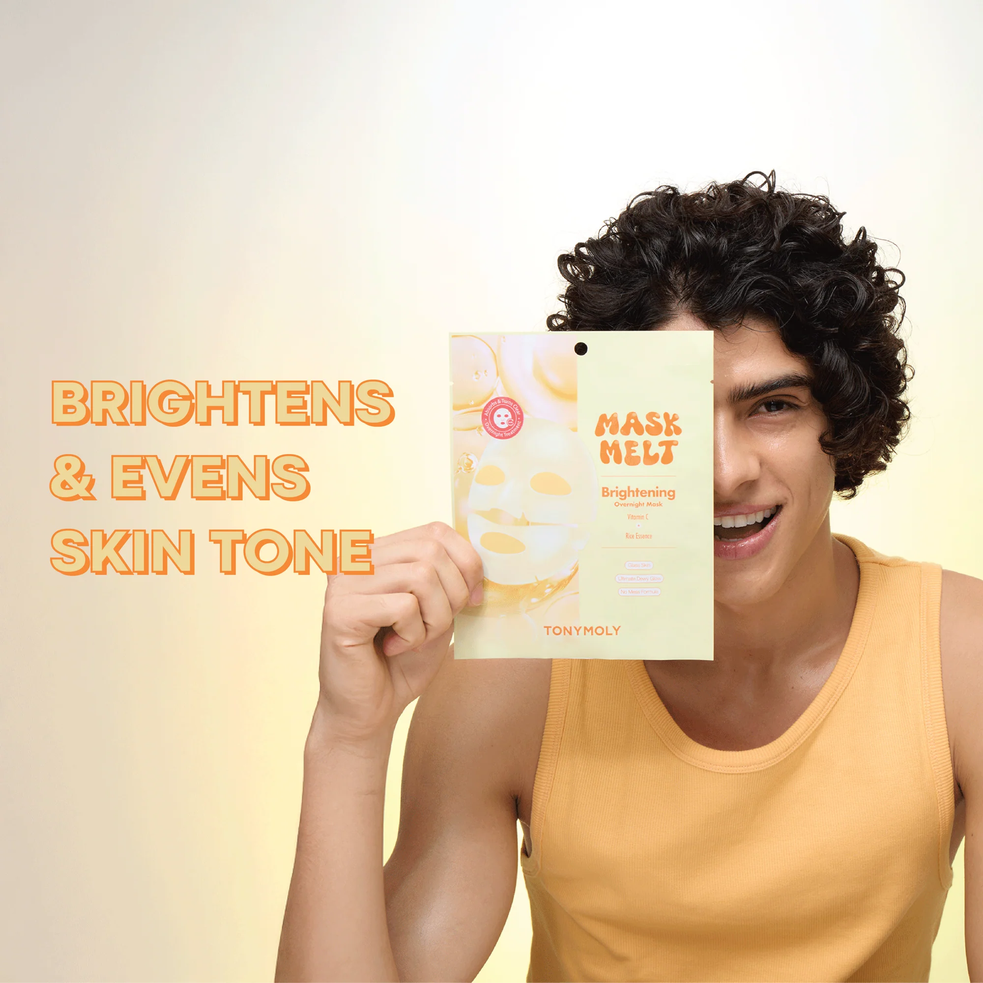 Vitamin C & Rice Essence Glowy Melt Mask - Image 3
