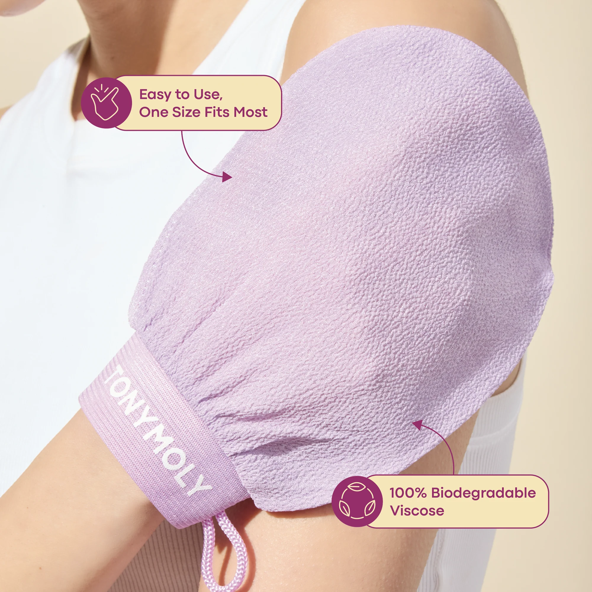 Plum Bum K-Spa Body Exfoliating Glove - Image 4
