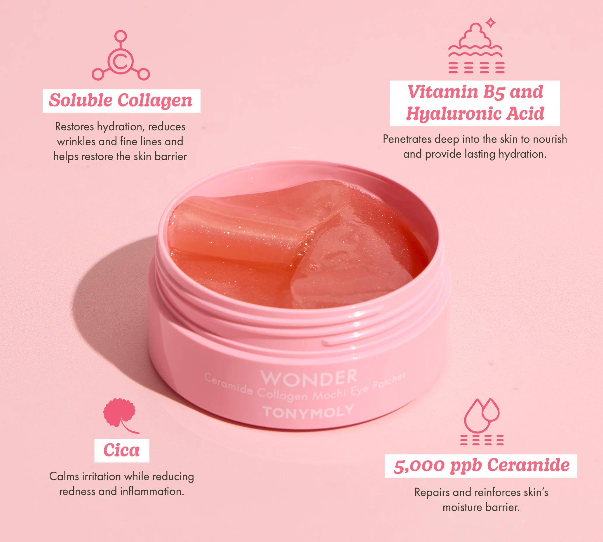 Collagen + Ceramide Mochi Eye Patches - Image 3